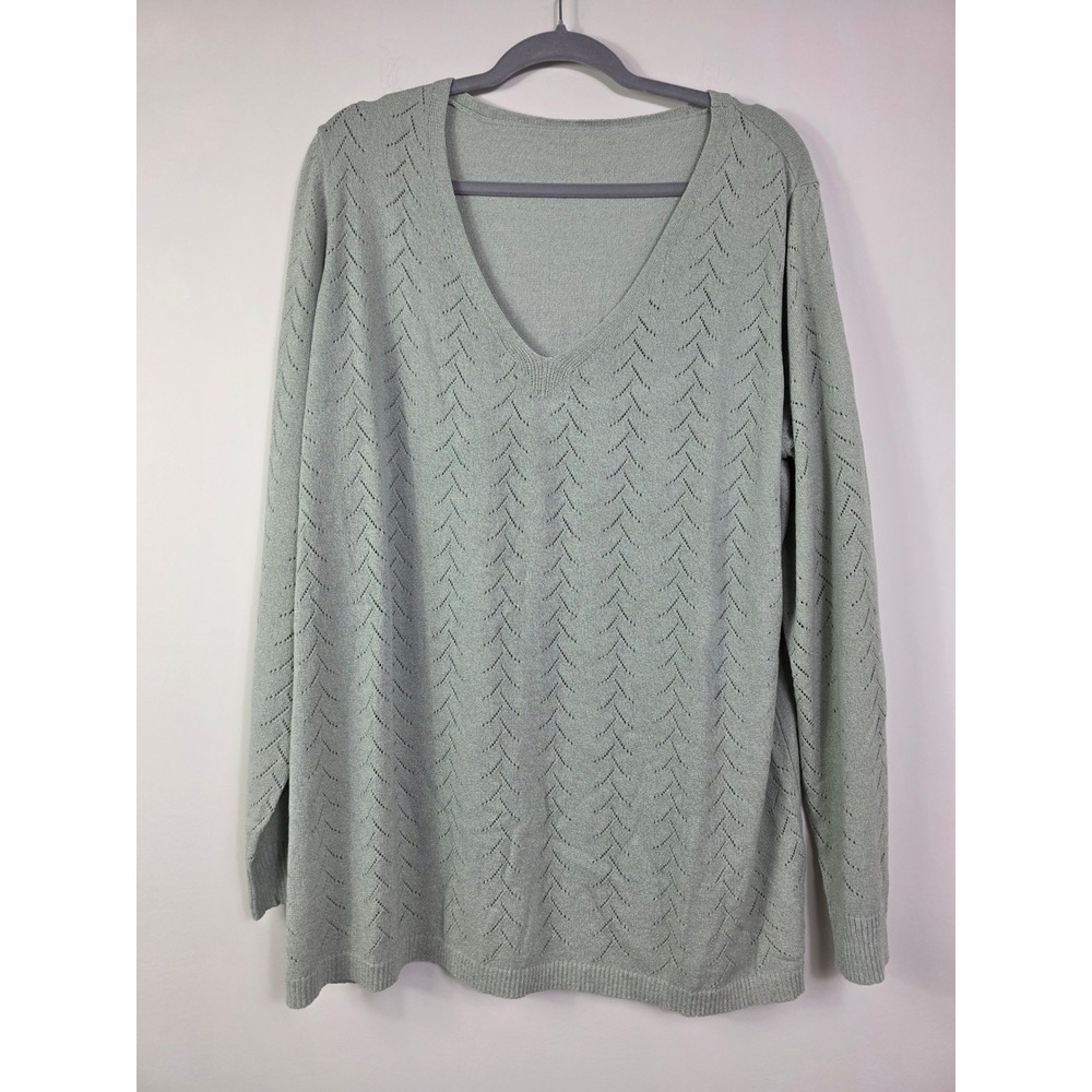 BloomChic Lightweight Sweater Size 14/16 Light Green